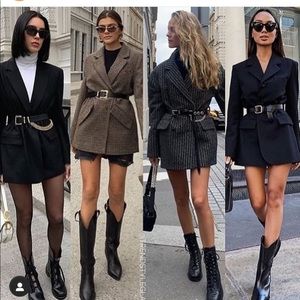 Zara oversized blazer bloggers favorite